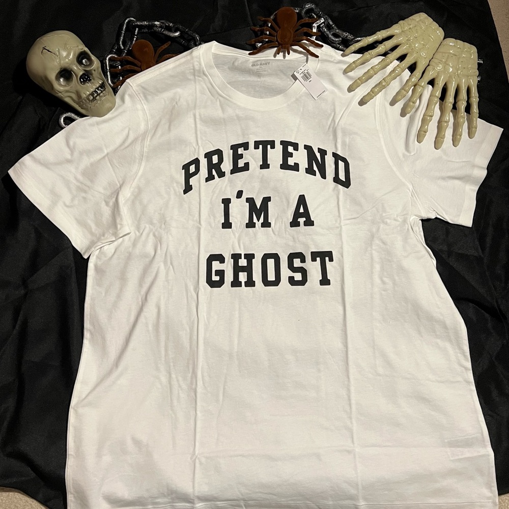 Men Size XXL - Halloween- “Pretend I’m A Ghost Shirt"